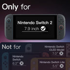 Lámina de Vidrio Templado para Nintendo Switch 2 (2025) | Pack de 2 | Dureza 9H | RAIXOR