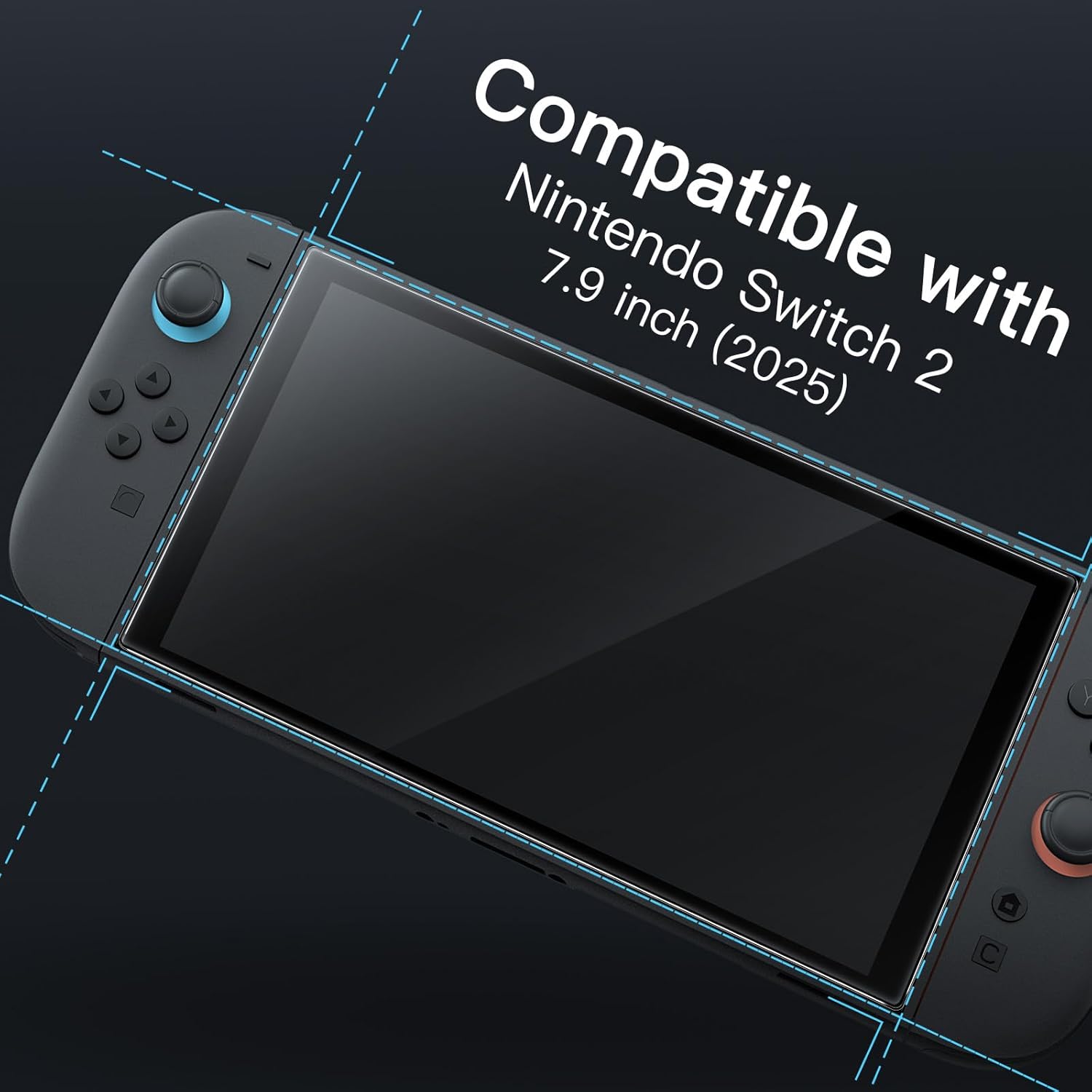 Lámina de Vidrio Templado para Nintendo Switch 2 (2025) | Pack de 2 | Dureza 9H | RAIXOR