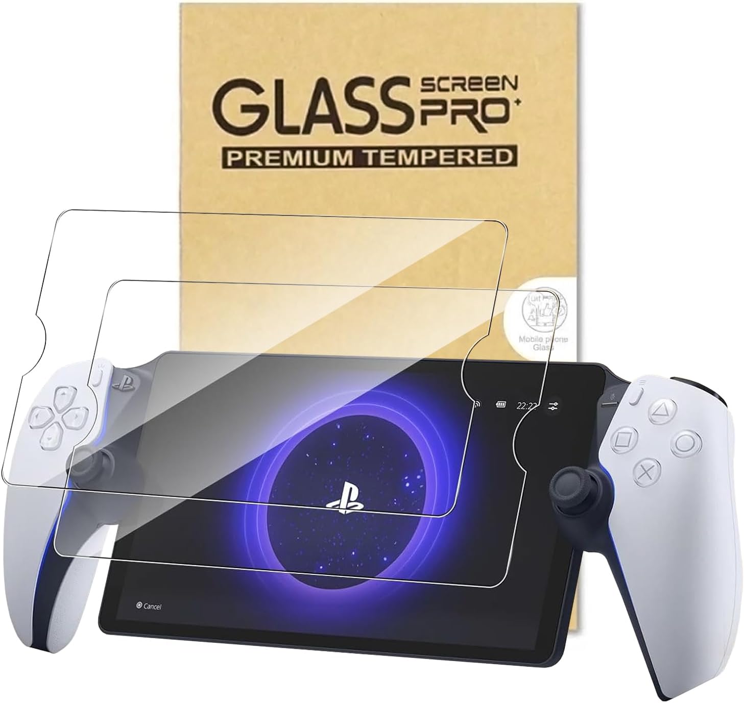 Lámina de Vidrio Templado para PlayStation Portal PS5 8" (2023) | Pack de 2 | Dureza 9H | RAIXOR