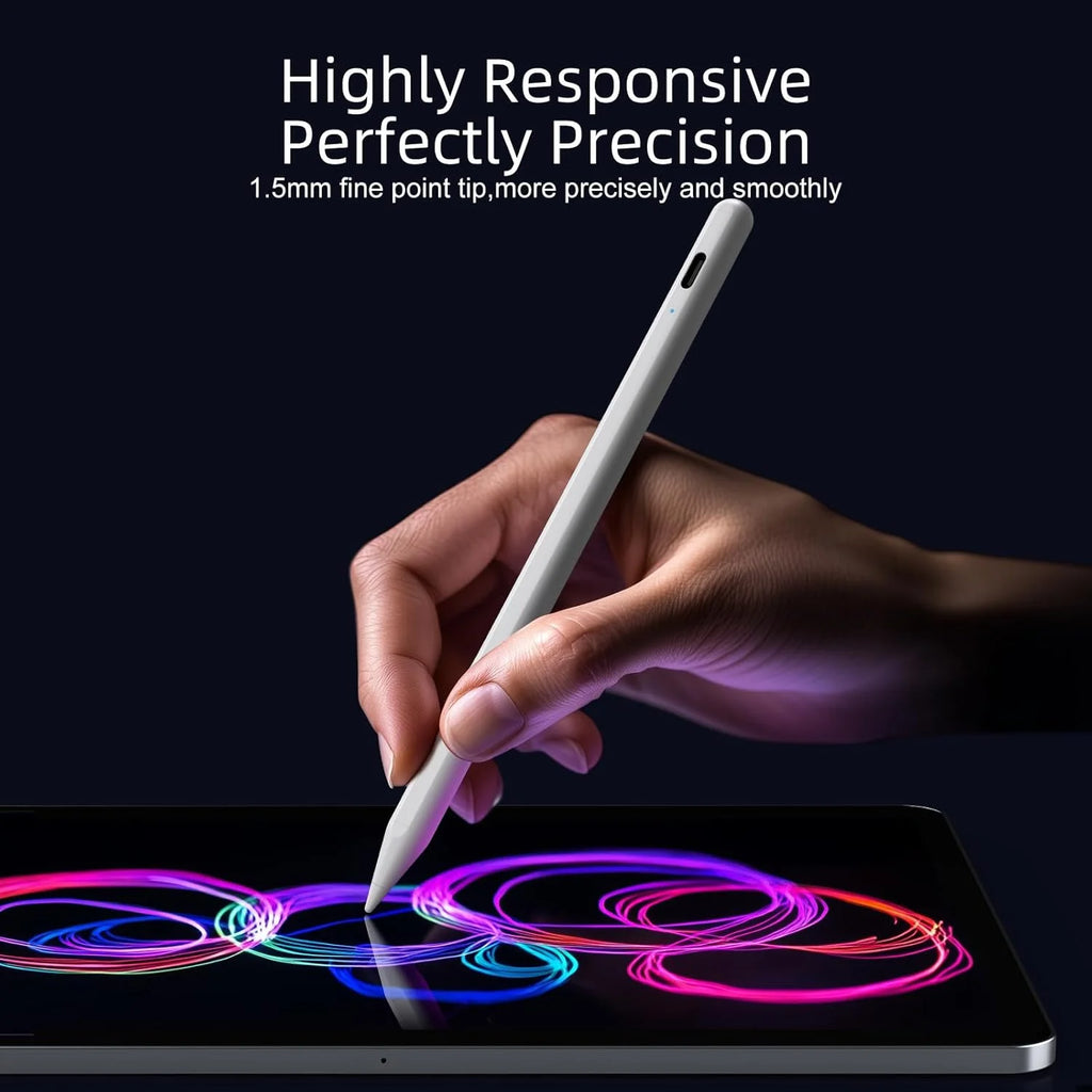 Lápiz Óptico Activo para iPad con Rechazo de Palma y Carga Rápida | Compatible con iPad 2018-2026