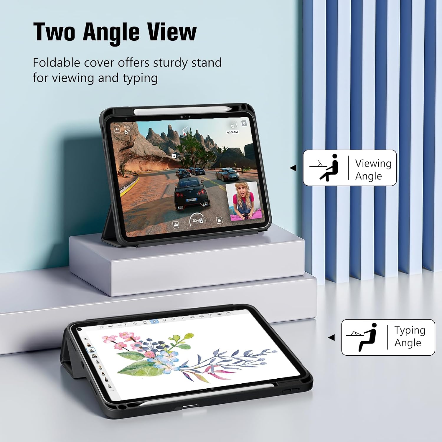 Funda Inteligente con Lámina para iPad 11ª y 10ª Generación