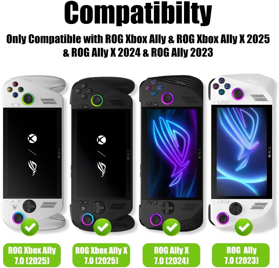 Compatible con ROG Xbox Ally, Xbox Ally X, ROG Ally X y ROG Ally de 7 pulgadas