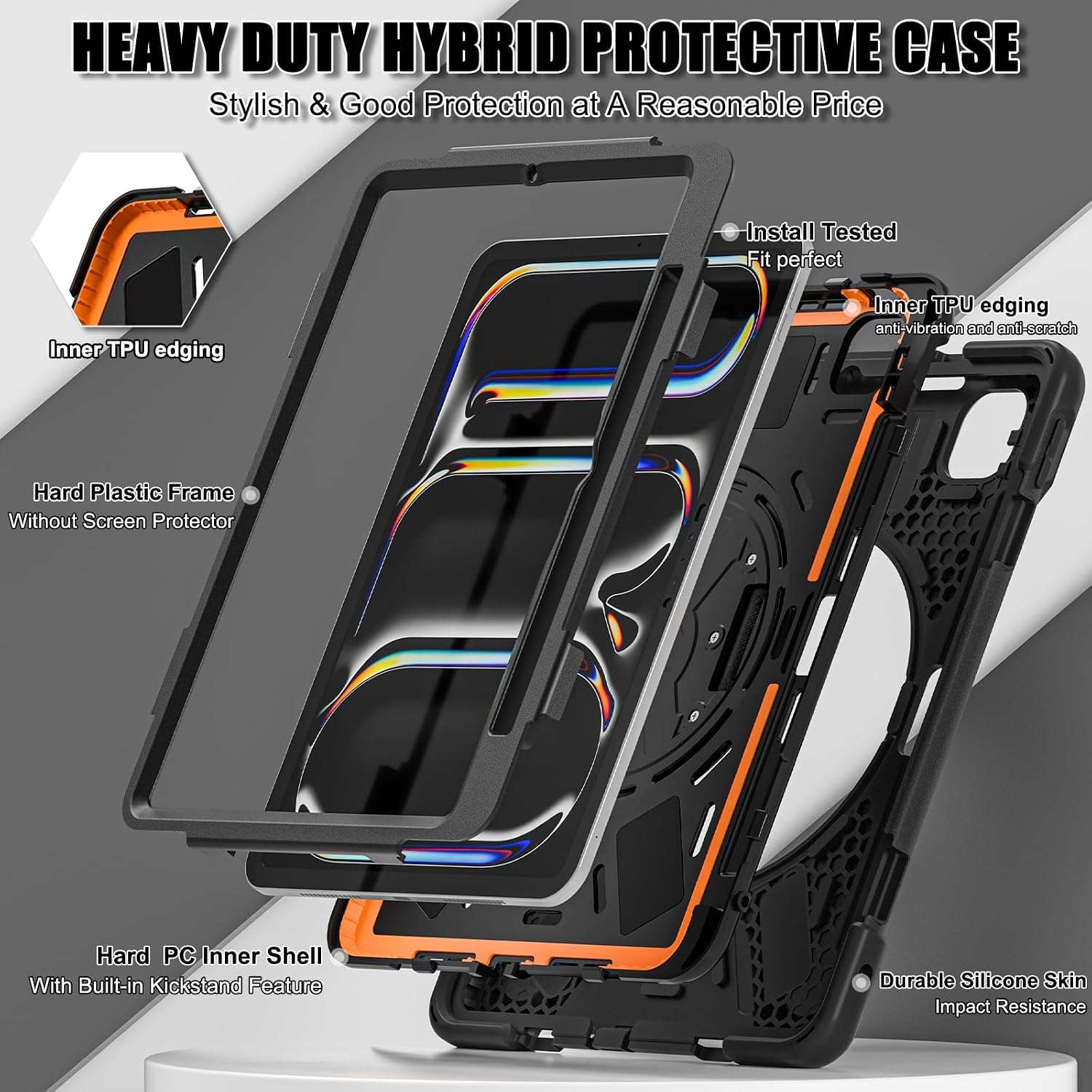 Funda Antigolpes para iPad Pro 11” M4/M5 con Soporte