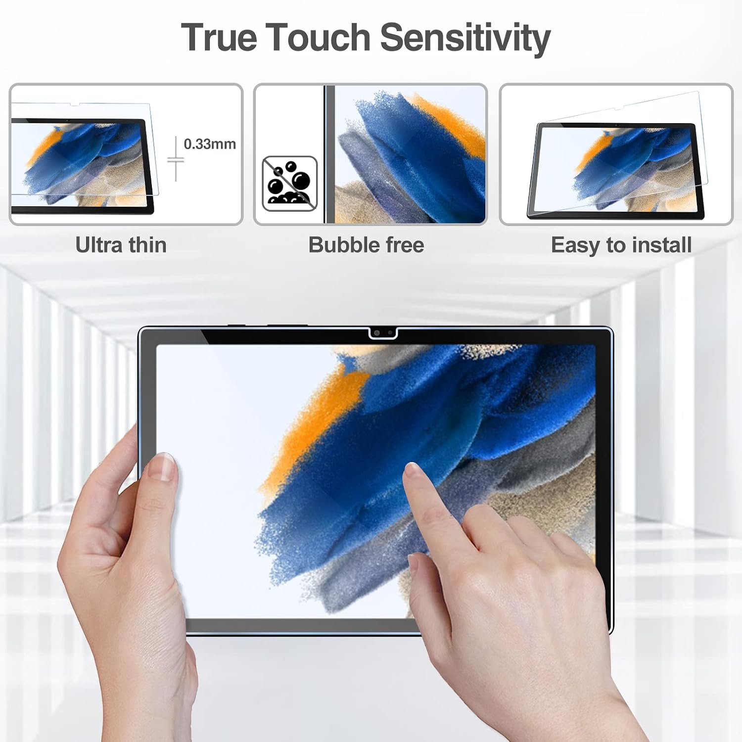 Lámina de Vidrio Templado para Galaxy Tab A8 10.5" (SM-X200/X205/X207)