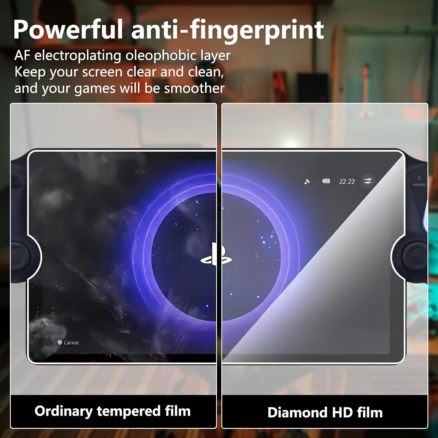 Protector de pantalla 9H para PlayStation Portal resistente a rayaduras