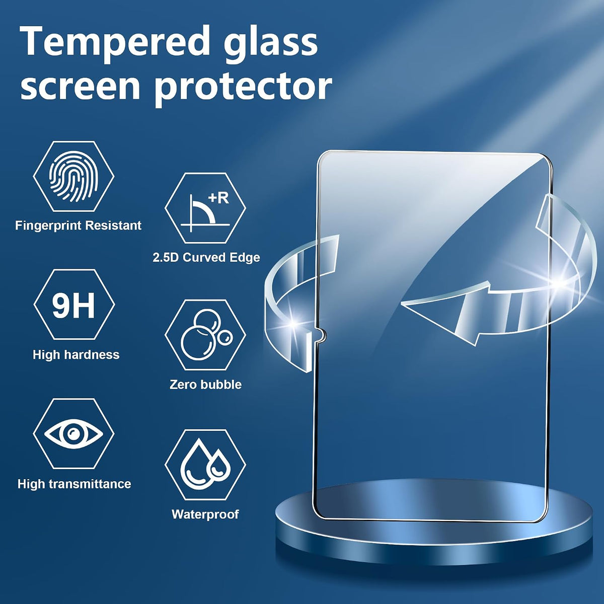 Vidrio templado 9H para Xiaomi Pad 7 y Pad 8 resistente a rayaduras