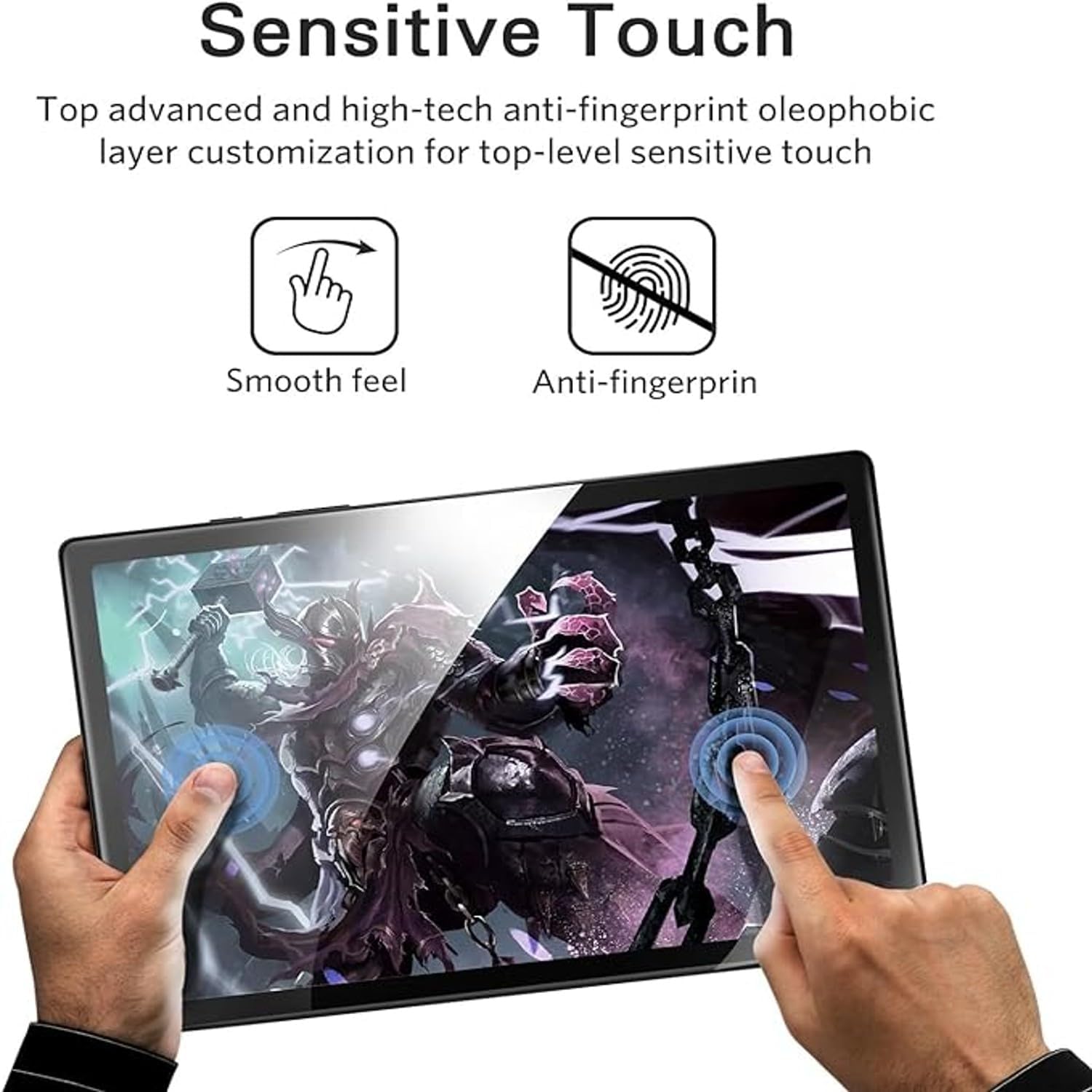 sensibilidad de lamina de vidrio templado para samsung-A9-8.7 